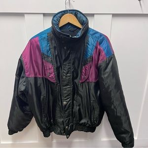 Women's Black, Purple, and Blue Jacket